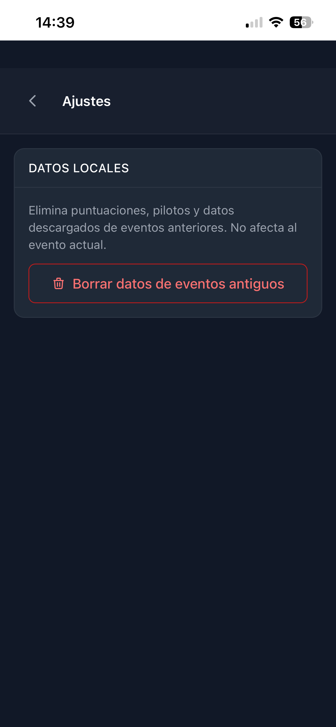 Datos locales bajo control